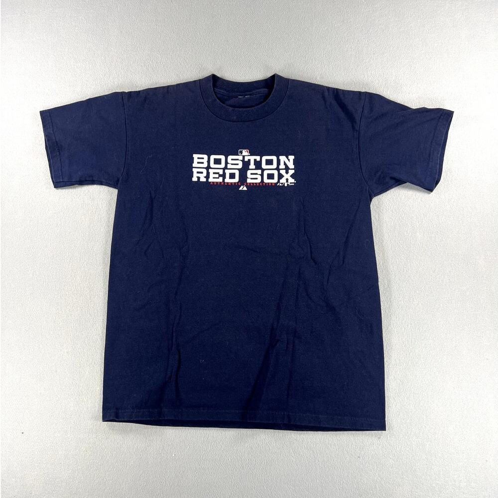 Vintage Y2K Boston Redsox MLB Baseball Navy/Red Tee Mens Size (Medium) Sports